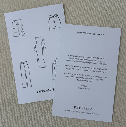 Thank You Cards (add to every order)